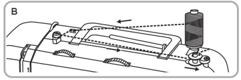 unterfaden spulen b